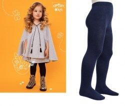OMSA kids 11С01-1 гладь Колготки детские хлопок blu, 104-110